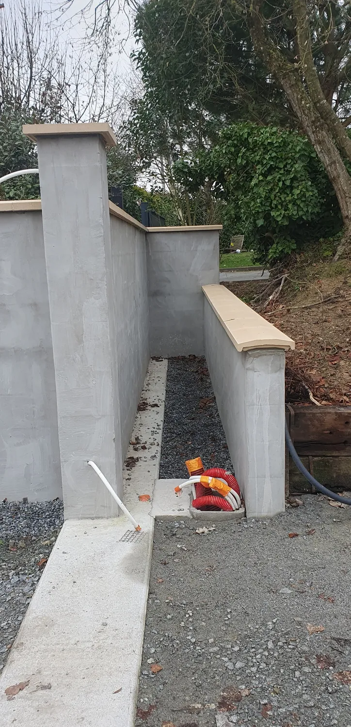construction maison empierrement